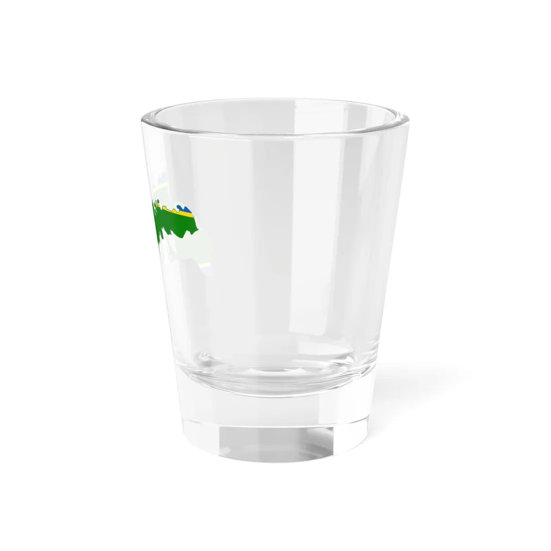 Flag-map of Chernivtsi Oblast (Ukraine) Shot Glass 1.5oz - Go Mug Yourself