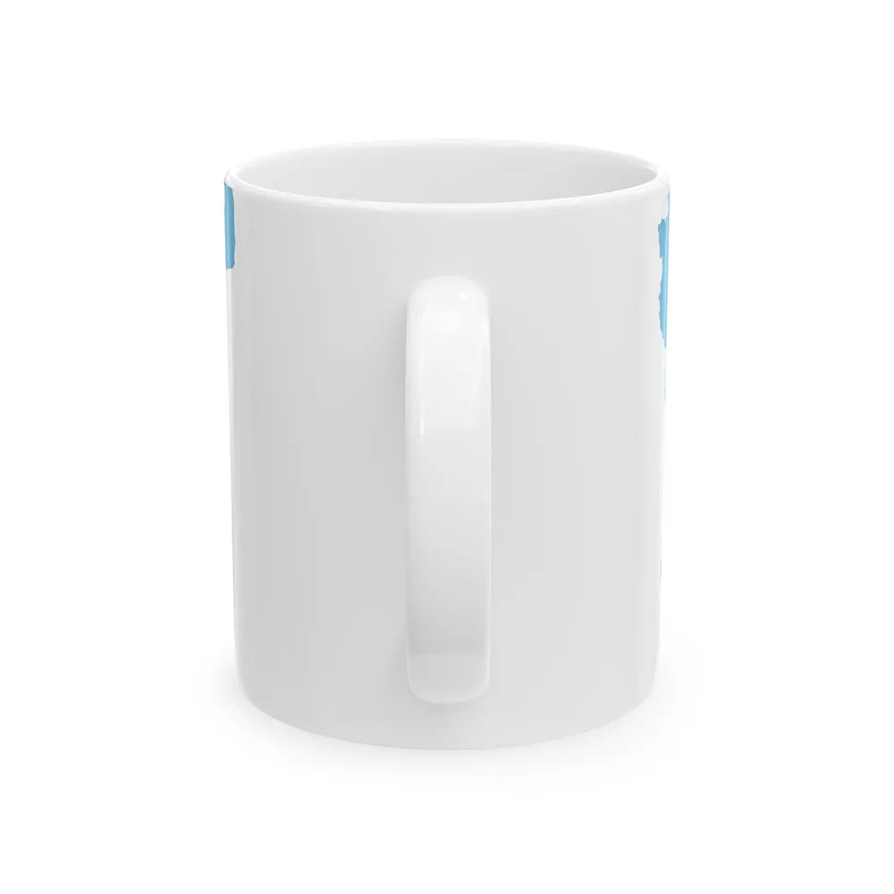 Flag-map of Chubut Province (Argentina) White Coffee Mug - Go Mug Yourself