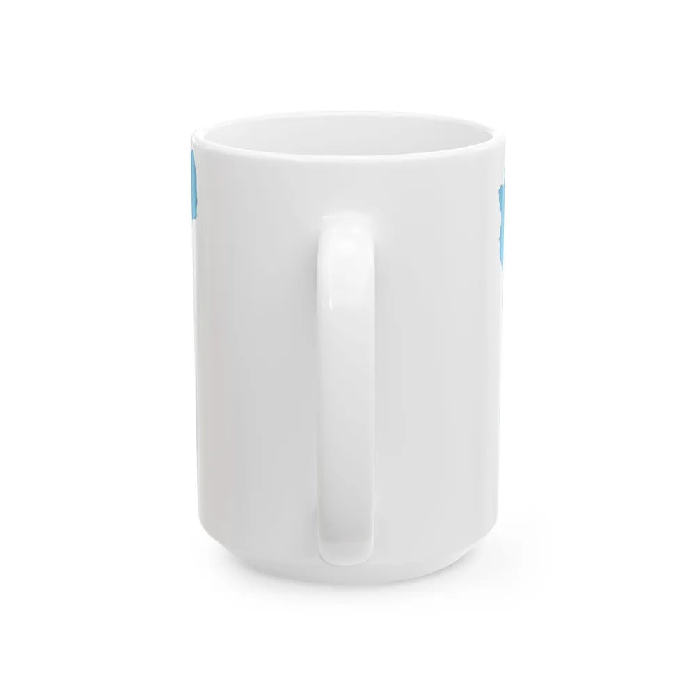 Flag-map of Chubut Province (Argentina) White Coffee Mug - Go Mug Yourself