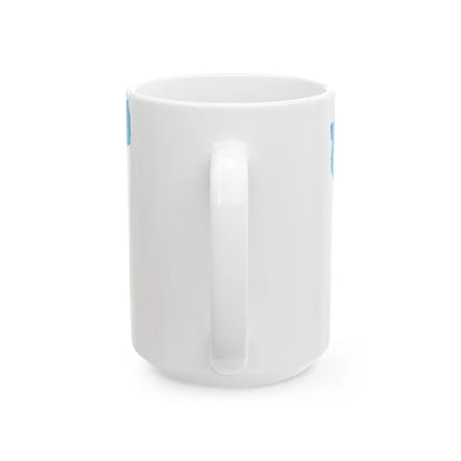 Flag-map of Chubut Province (Argentina) White Coffee Mug - Go Mug Yourself