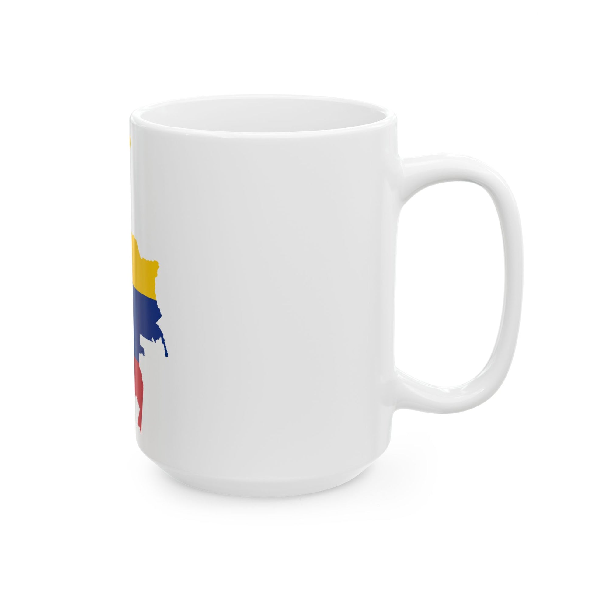 Flag-map of Colombia (Colombia) White Coffee Mug-Go Mug Yourself