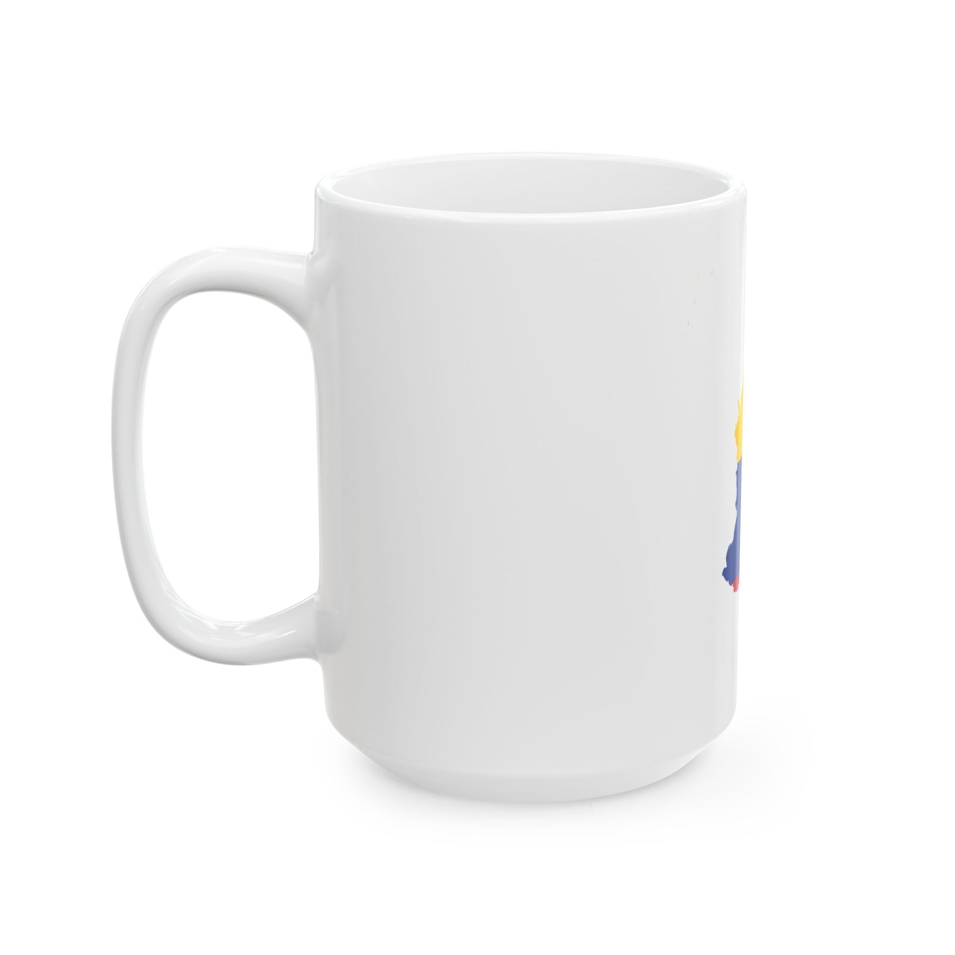 Flag-map of Colombia with islands (Colombia) White Coffee Mug-Go Mug Yourself