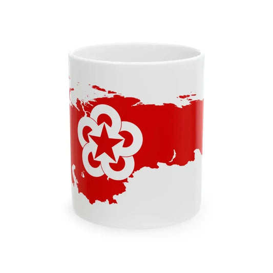 Flag-map of Comecon 1949-1961 (Russia) White Coffee Mug 11oz - Go Mug Yourself