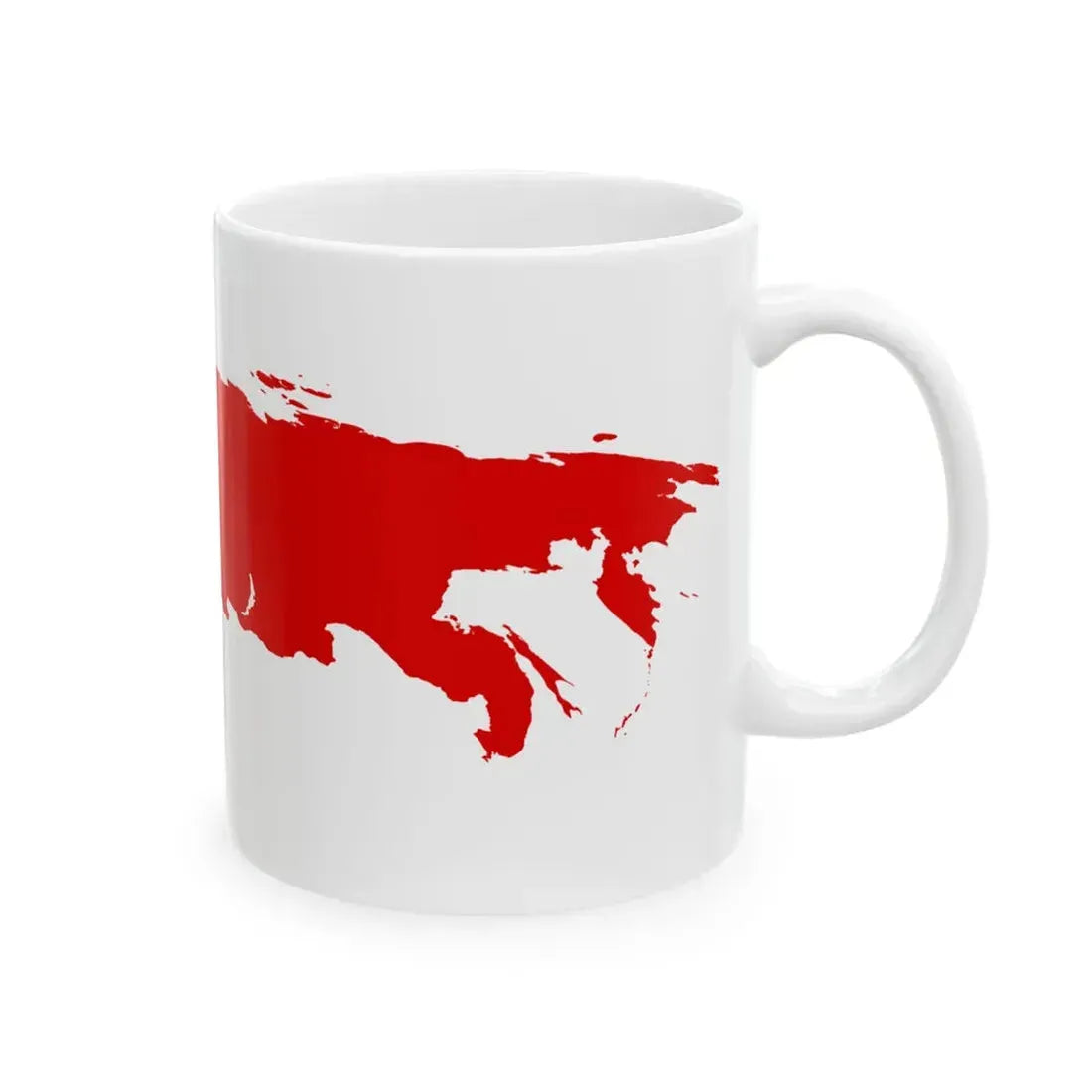 Flag-map of Comecon 1949-1961 (Russia) White Coffee Mug - Go Mug Yourself