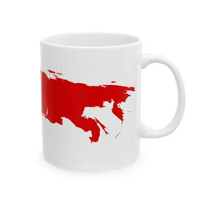 Flag-map of Comecon 1949-1961 (Russia) White Coffee Mug - Go Mug Yourself