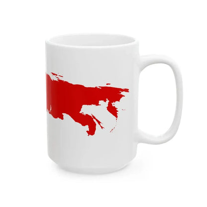 Flag-map of Comecon 1949-1961 (Russia) White Coffee Mug - Go Mug Yourself