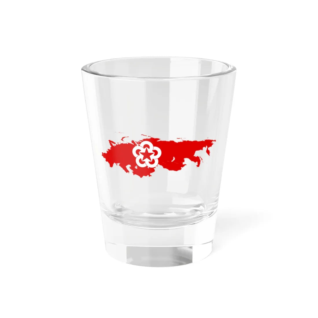 Flag-map of Comecon 1962-1964 (Russia) Shot Glass 1.5oz 1.5oz - Go Mug Yourself
