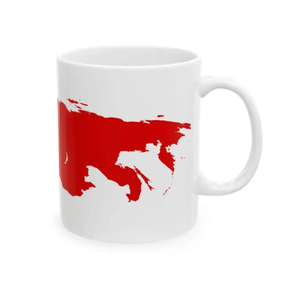 Flag-map of Comecon 1964-1972 (Russia) White Coffee Mug - Go Mug Yourself