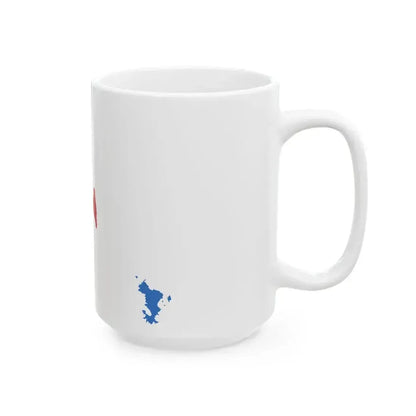 Flag map of Comoros united (Comoros) White Coffee Mug - Go Mug Yourself