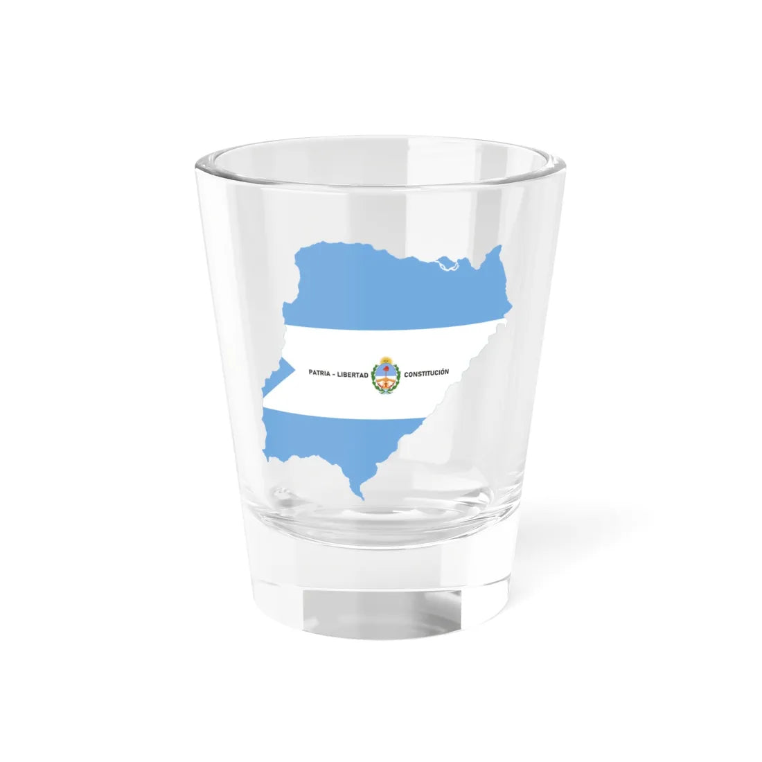 Flag-map of Corrientes Province (Argentina) Shot Glass 1.5oz 1.5oz - Go Mug Yourself