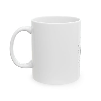 Flag-map of Corsica (France) White Coffee Mug-Go Mug Yourself