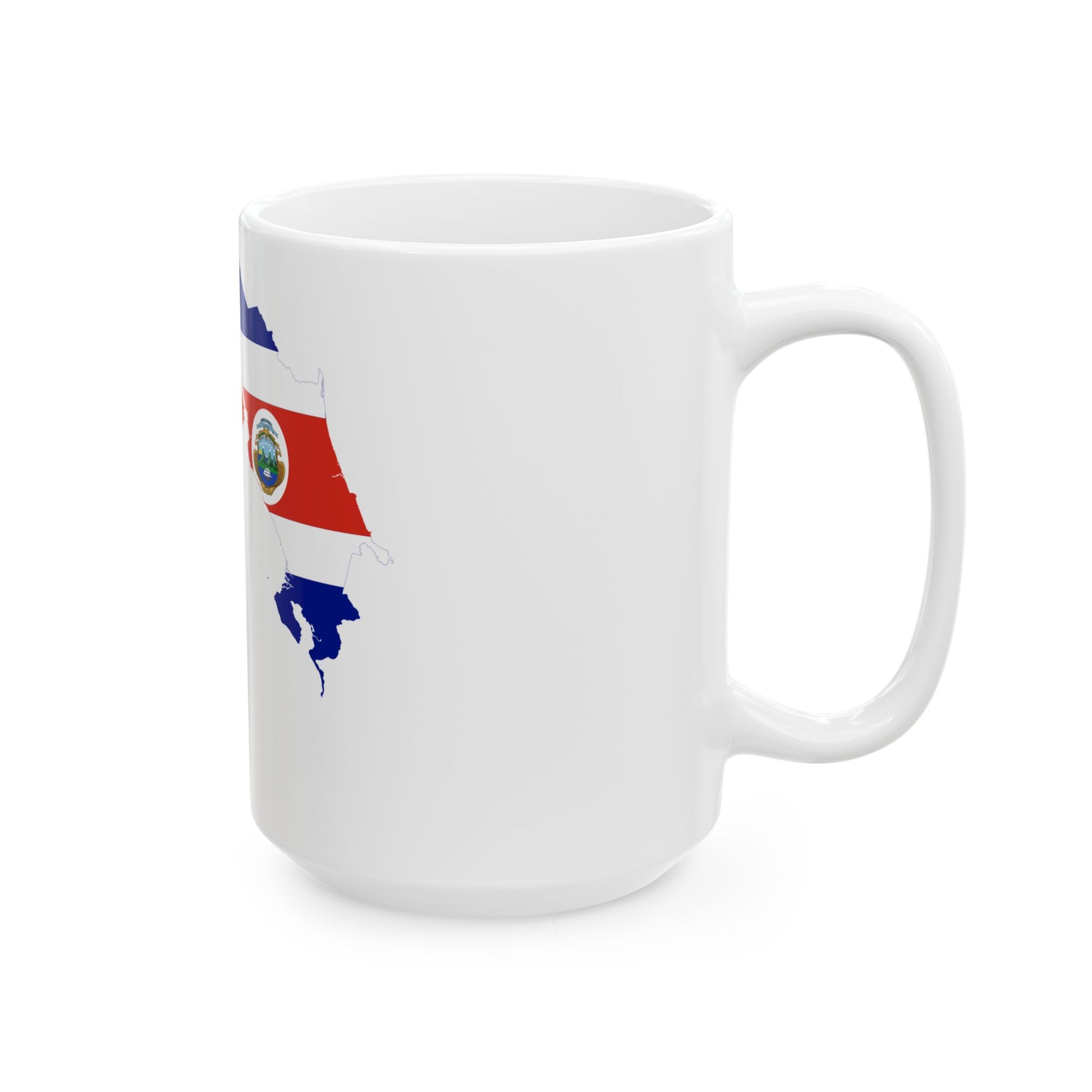 Flag-Map Of Costa Rica (Costa Rica) White Coffee Mug-Go Mug Yourself