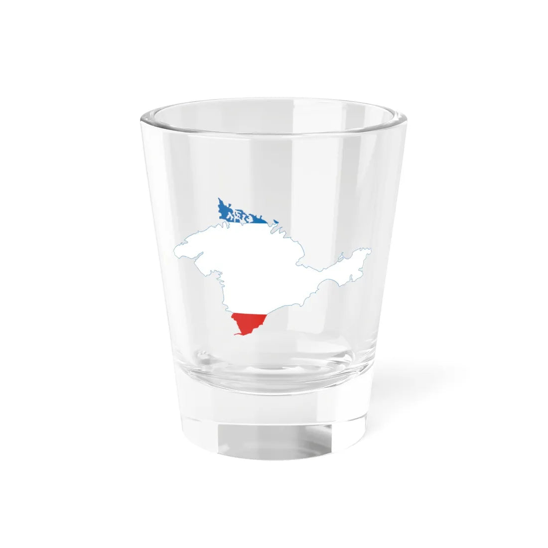 Flag-map of Crimea (Ukraine) Shot Glass 1.5oz 1.5oz - Go Mug Yourself
