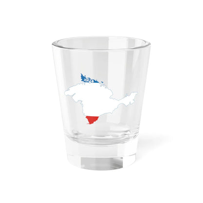 Flag-map of Crimea (Ukraine) Shot Glass 1.5oz 1.5oz - Go Mug Yourself