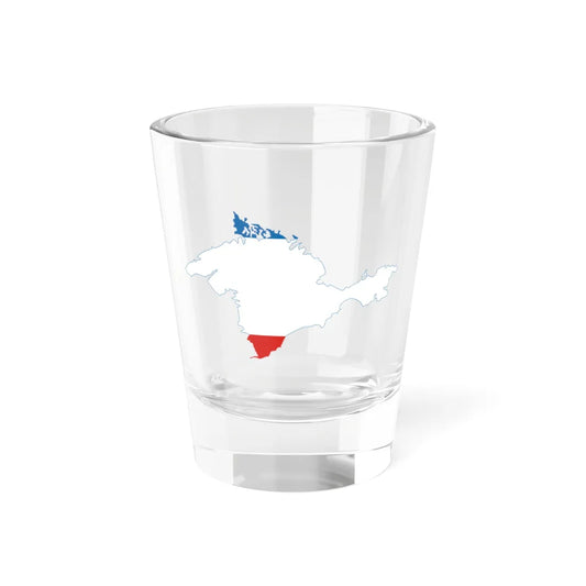 Flag-map of Crimea (Ukraine) Shot Glass 1.5oz 1.5oz - Go Mug Yourself