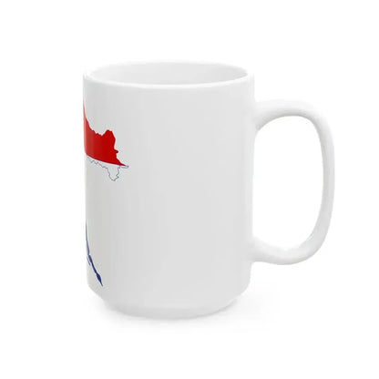 Flag map of Croatia 1947-1990 (Croatia) White Coffee Mug - Go Mug Yourself