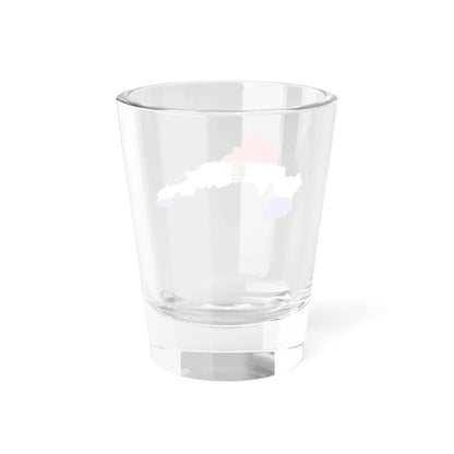 Flag-map of Croatia-Slavonia (Croatia) Shot Glass 1.5oz - Go Mug Yourself