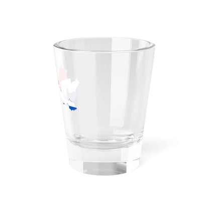 Flag-map of Croatia-Slavonia (Croatia) Shot Glass 1.5oz - Go Mug Yourself