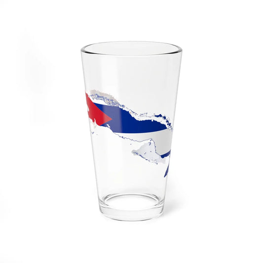 Flag-map of Cuba (Cuba) Pint Glass 16oz 16oz - Go Mug Yourself