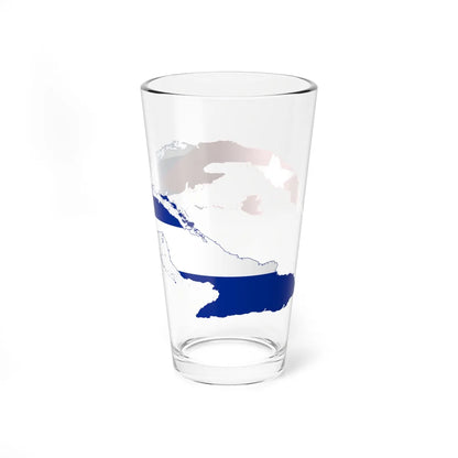 Flag-map of Cuba (Cuba) Pint Glass 16oz - Go Mug Yourself