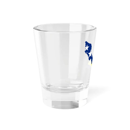 Flag-map of Curaçao (Netherlands) Shot Glass 1.5oz - Go Mug Yourself