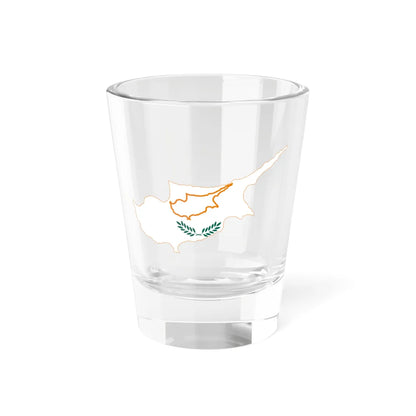 Flag-map of Cyprus 1960 (Cyprus) Shot Glass 1.5oz 1.5oz - Go Mug Yourself
