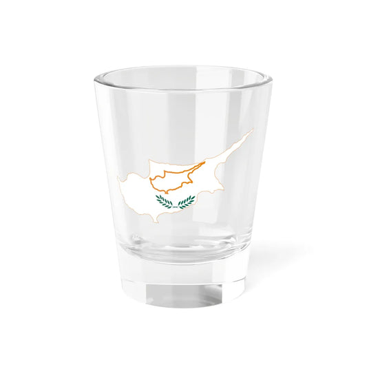 Flag-map of Cyprus 1960 (Cyprus) Shot Glass 1.5oz 1.5oz - Go Mug Yourself