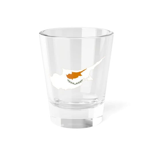 Flag-map of Cyprus (Cyprus) Shot Glass 1.5oz 1.5oz - Go Mug Yourself