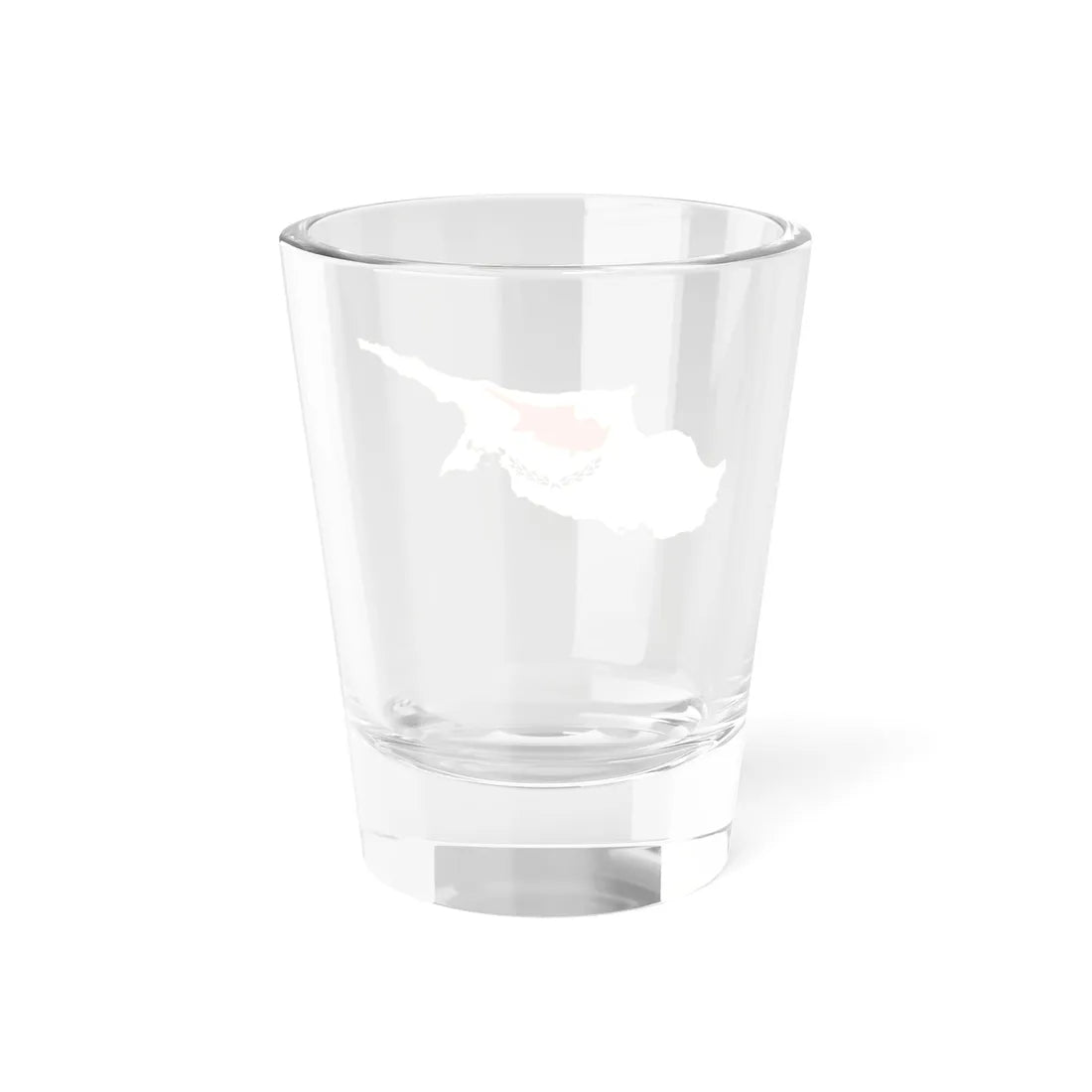 Flag-map of Cyprus (Cyprus) Shot Glass 1.5oz - Go Mug Yourself