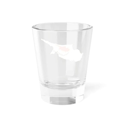 Flag-map of Cyprus (Cyprus) Shot Glass 1.5oz - Go Mug Yourself