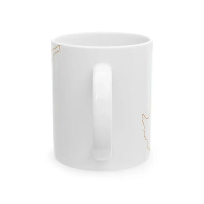 Flag-map of Cyprus (Cyprus) White Coffee Mug - Go Mug Yourself