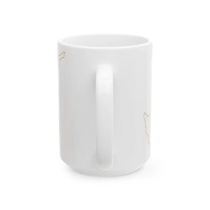 Flag-map of Cyprus (Cyprus) White Coffee Mug - Go Mug Yourself