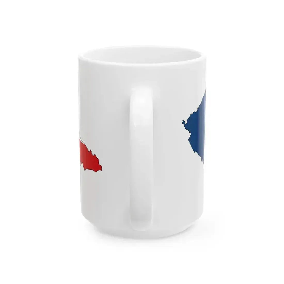 Flag map of Czechoslovakia 1918-1938 (Czech Republic) White Coffee Mug - Go Mug Yourself