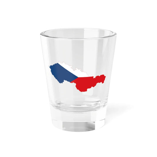 Flag-map of Czechoslovakia (Czech Republic) Shot Glass 1.5oz 1.5oz - Go Mug Yourself