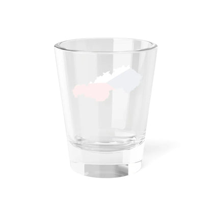 Flag-map of Czechoslovakia (Czech Republic) Shot Glass 1.5oz - Go Mug Yourself
