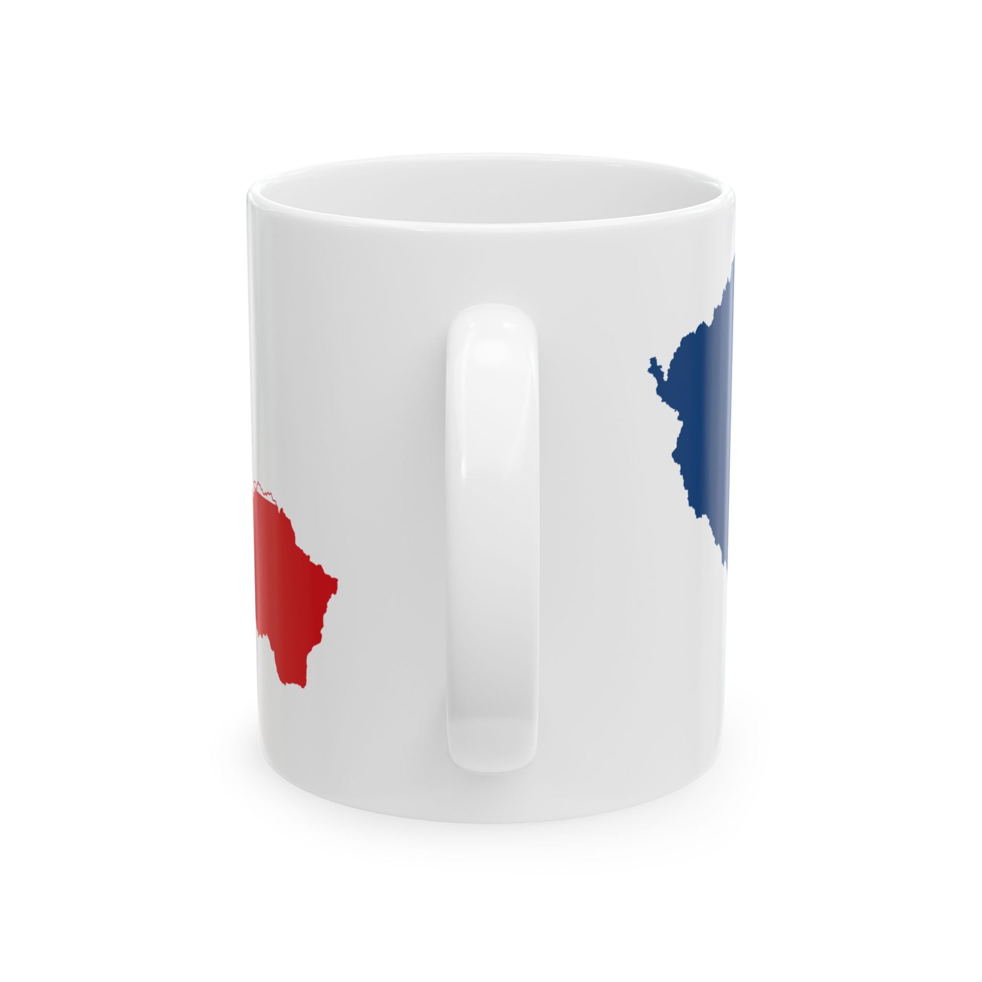 Flag-map of Czechoslovakia (Czech Republic) White Coffee Mug-Go Mug Yourself