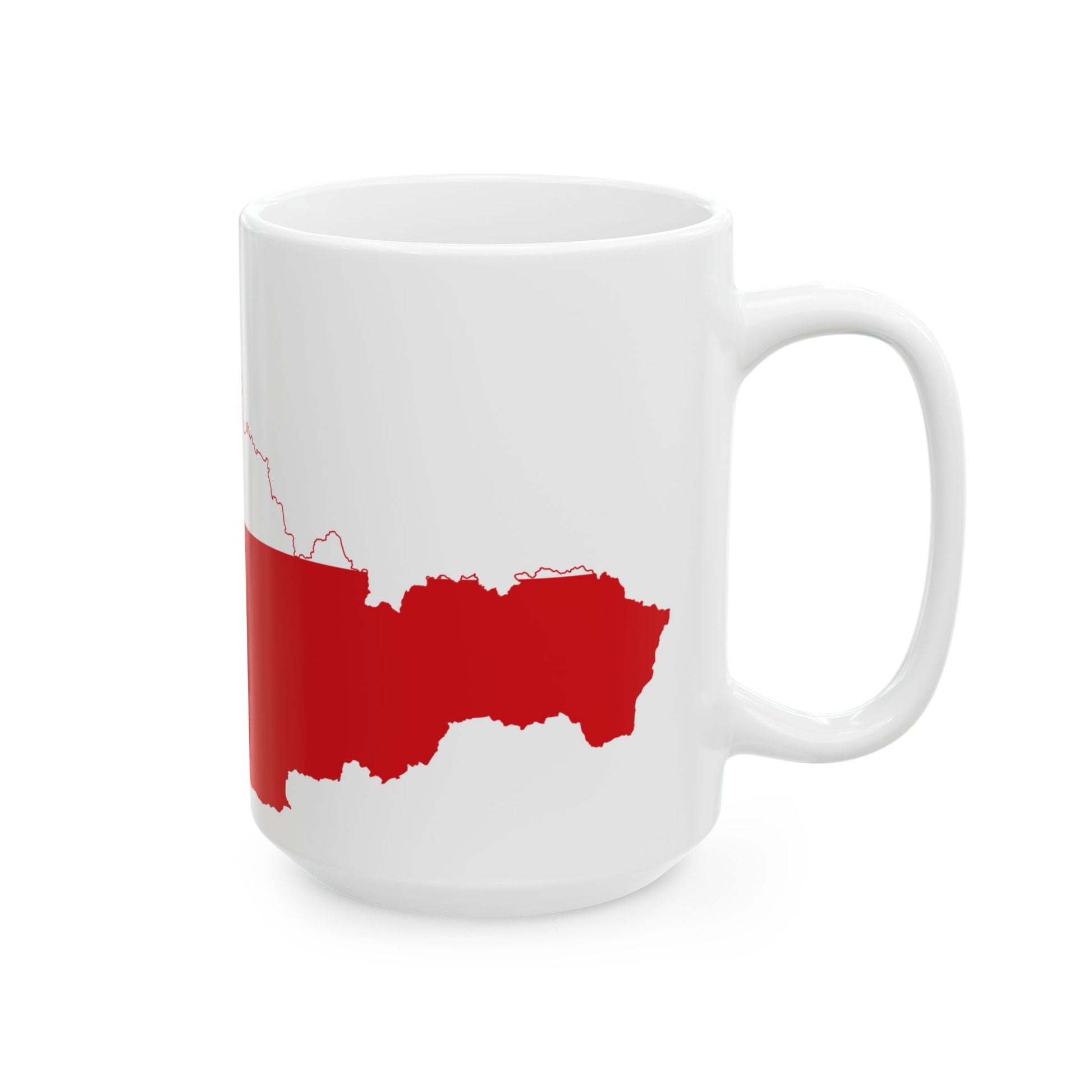 Flag-map of Czechoslovakia (Czech Republic) White Coffee Mug-Go Mug Yourself