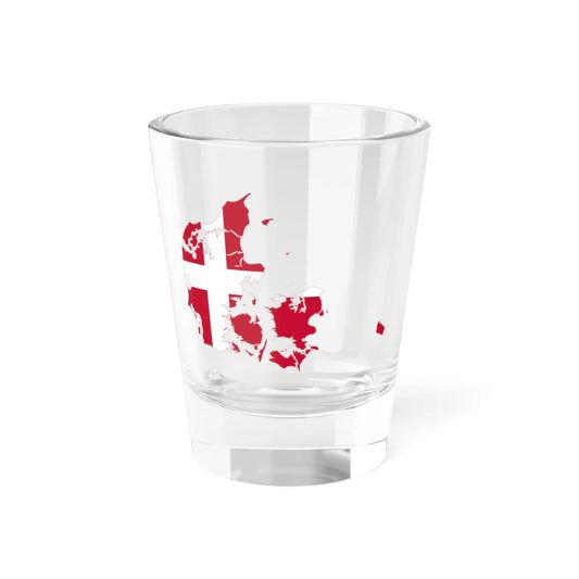Flag-map of Denmark (Denmark) Shot Glass 1.5oz 1.5oz - Go Mug Yourself