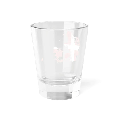 Flag-map of Denmark (Denmark) Shot Glass 1.5oz - Go Mug Yourself