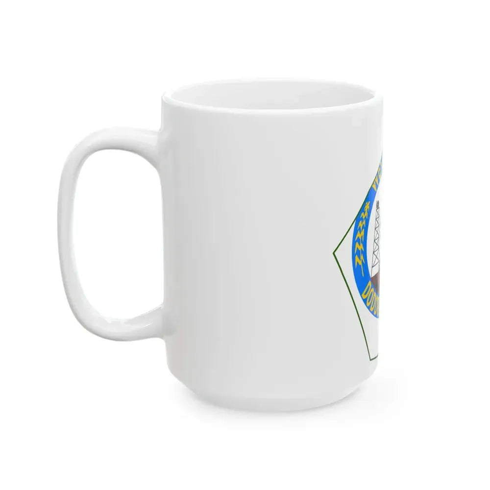 Flag map of Doddridge County West Virginia (United States) White Coffee Mug - Go Mug Yourself