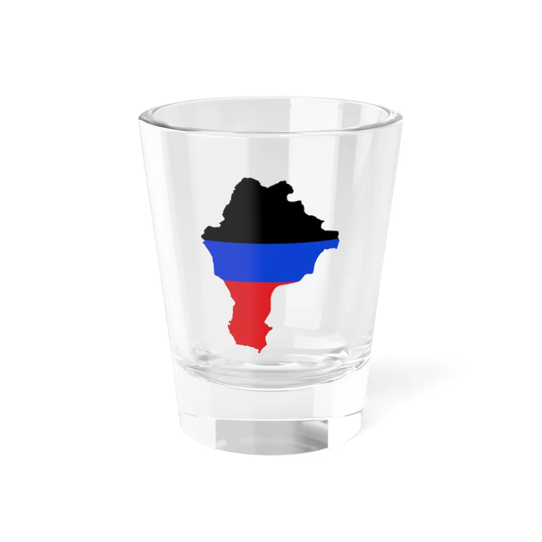 Flag-map of DPR de-facto (Ukraine) Shot Glass 1.5oz 1.5oz - Go Mug Yourself