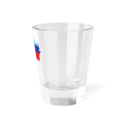 Flag-map of DPRLPR de-facto (Ukraine) Shot Glass 1.5oz - Go Mug Yourself