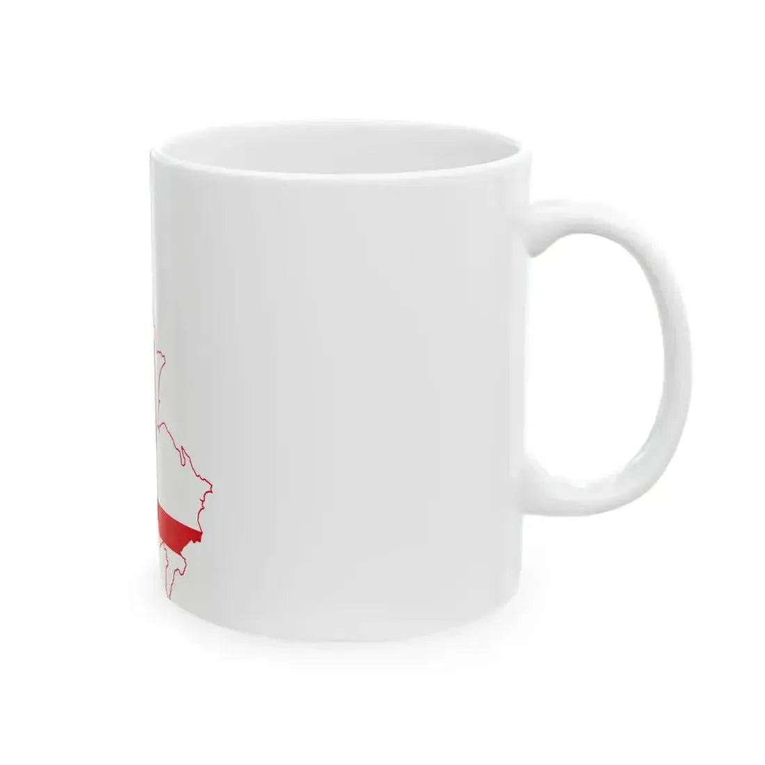 Flag map of East Berlin 1949-1990 (Germany) White Coffee Mug - Go Mug Yourself