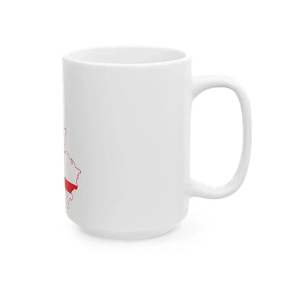 Flag map of East Berlin 1949-1990 (Germany) White Coffee Mug - Go Mug Yourself