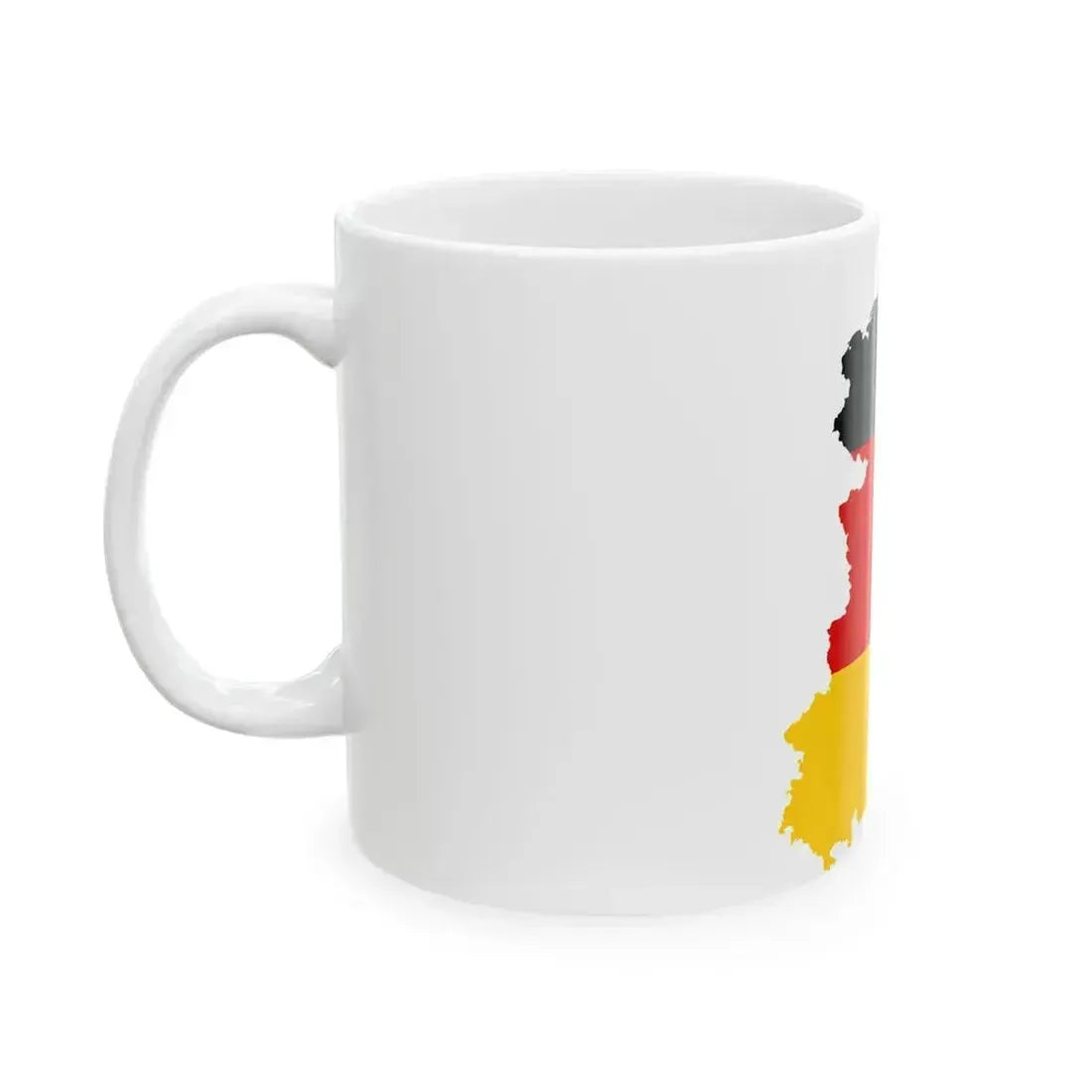 Flag map of East Germany 1949-1959 (Germany) White Coffee Mug - Go Mug Yourself