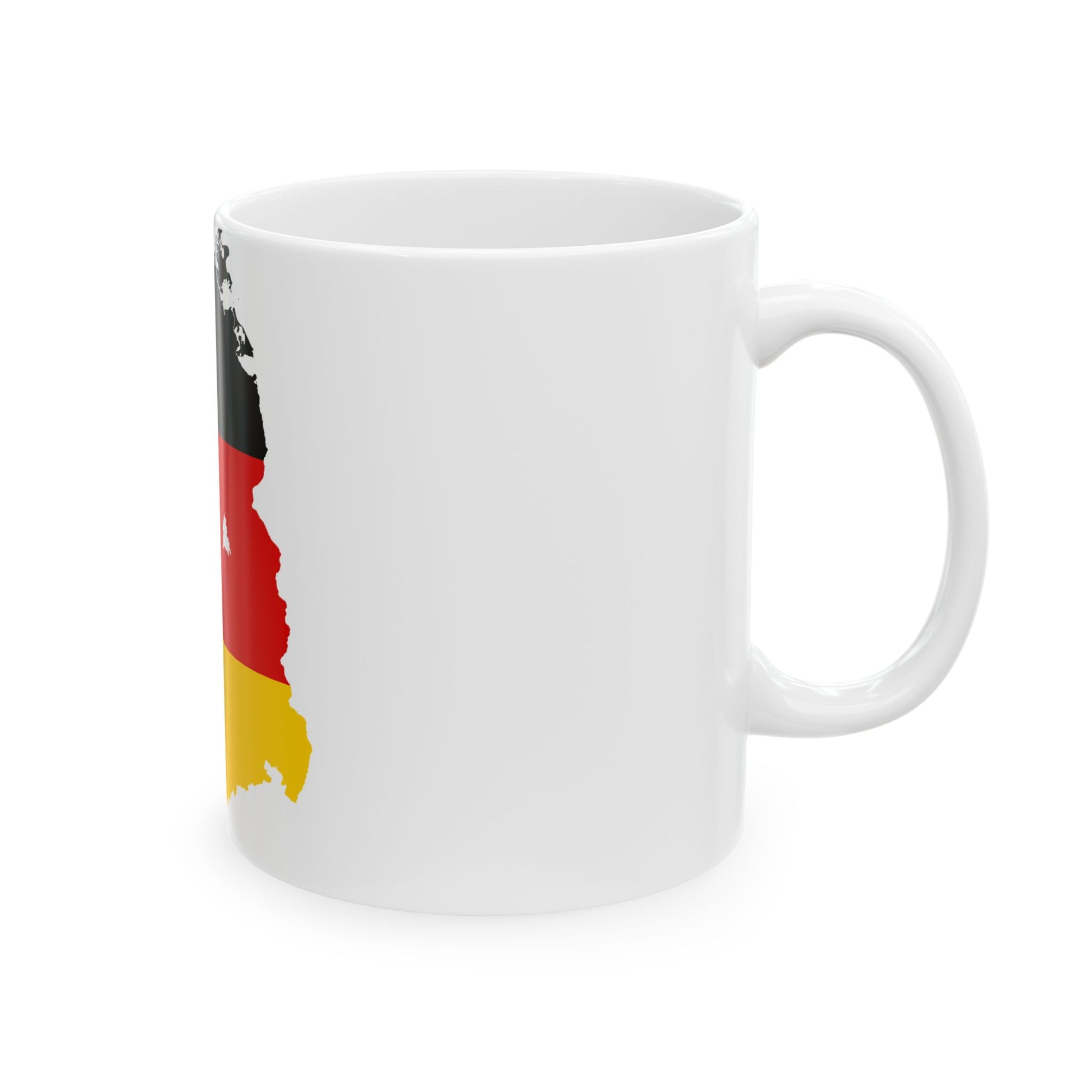 Flag map of East Germany 1949-1959 (Germany) White Coffee Mug-Go Mug Yourself