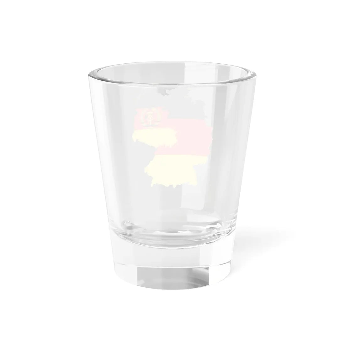 Flag-map of East  West Germany (Germany) Shot Glass 1.5oz - Go Mug Yourself