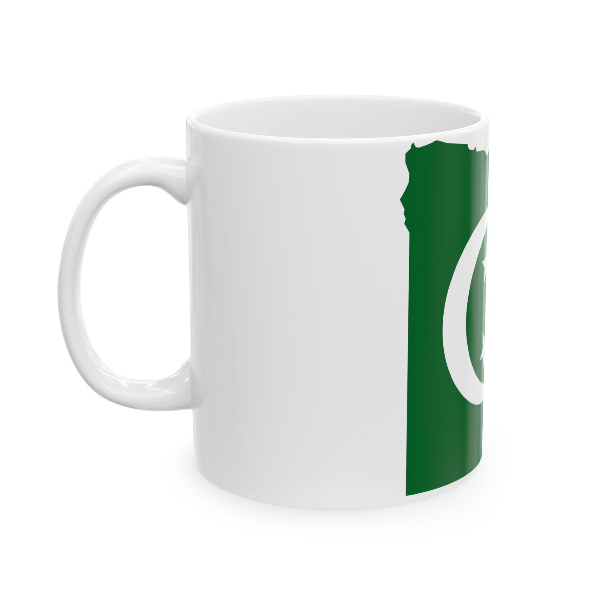 Flag map of Egypt 1922-1952 (Egypt) White Coffee Mug-Go Mug Yourself