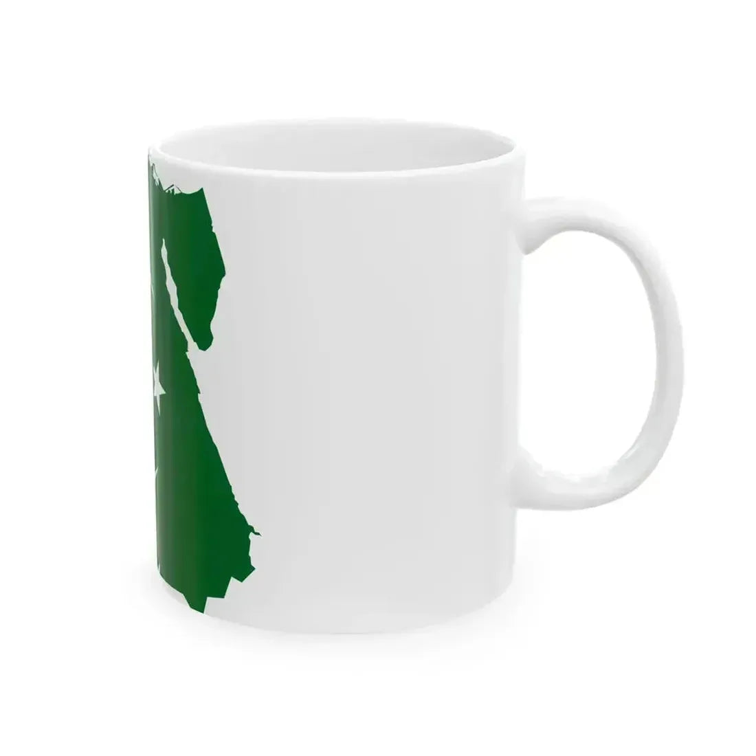 Flag map of Egypt 1922-1952 (Egypt) White Coffee Mug - Go Mug Yourself