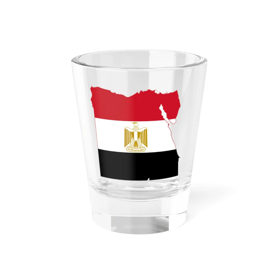 Flag-map of Egypt (Egypt) Shot Glass 1.5oz 1.5oz - Go Mug Yourself